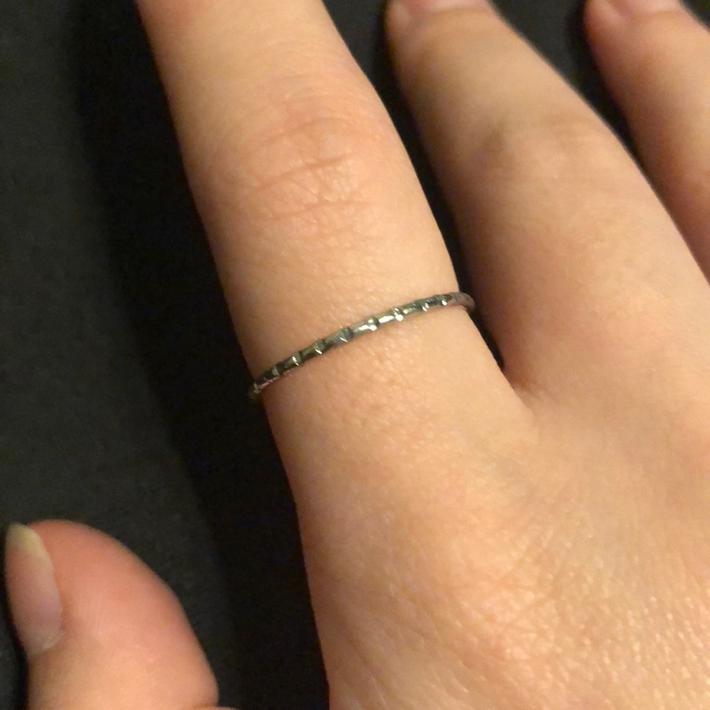 ‼️PRICE DROP‼️ Silver stacking ring